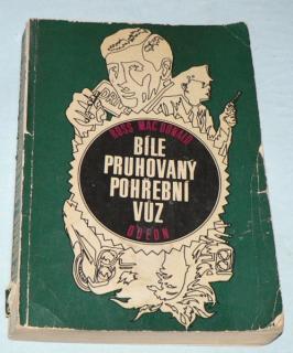 BÍLE PRUHOVANÝ POHŘEBNÍ VůZ