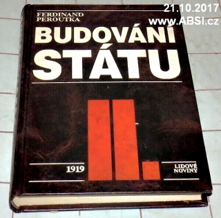 BUDOVÁNÍ STÁTU II. 1919