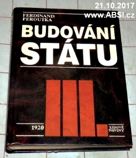 BUDOVÁNÍ STÁTU III. 1920