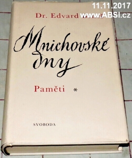 MNICHOVSKÉ DNY - PAMĚTI