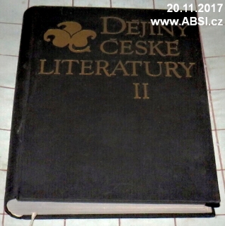 DĚJINY ČESKÉ LITERATURY II (LITERTURA NÁRODNÍHO OBROZENÍ)