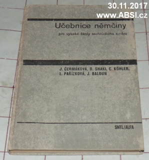 UČEBNICE NĚMČINY PRO VYSOKÉ ŠKOLY TECHNICKÉHO SMĚRU