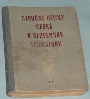 STRUČNÉ DĚJINY ČESKÉ A SLOVENSKÉ LITERATURY