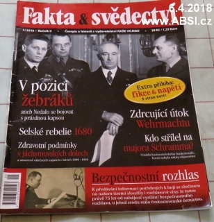 FAKTA & SVĚDECTVÍ - ČASOPIS O HISTORII Z NAKLADATELSTVÍ NAŠE VOJSKO