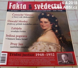 FAKTA & SVĚDECTVÍ - ČASOPIS O HISTORII Z NAKLADATELSTVÍ NAŠE VOJSKO