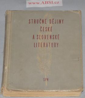 STRUČNĚ DĚJINY ČESKÉ A SLOVENSKÉ LITERATURY