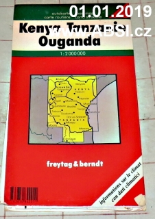 KENYA TANZANIE OUGANDA 1:2 000 000 - ATOKARTE