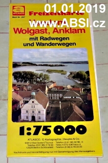 USEDOM, WOLGAST, ANKLAM 1:75 000