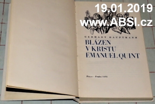 BLÁZEN V KRISTU EMANUEL QUINT