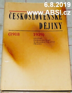 ČESKOSLOVENSKÉ DĚJINY 1918 - 1939