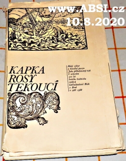 KAPKA ROSY TEKOUCÍ - MALÝ VÝBOR Z BAROKNÍ POEZIE