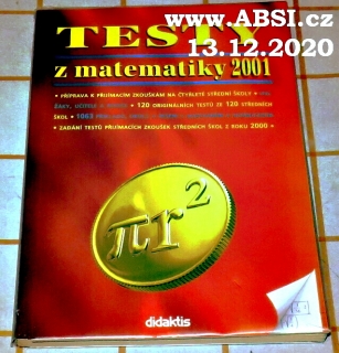 TESTY Z MATEMATIKY 2001