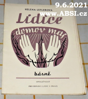 LIDICE DOMOV MŮJ - BÁSNĚ