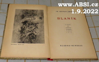 BLANÍK - Z CESTY PO JIŽNÍCH ČECHÁCH V ROCE 1939 - podepsaná kniha