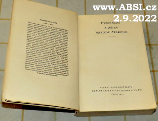 Z DĚJIN NÁRODU ČESKÉHO - SVĚTOVÁ ČETBA č. 143