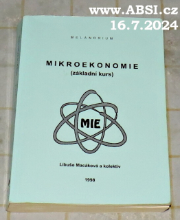 MIKROEKONOMIE - ZÁKLADNÍ KURS