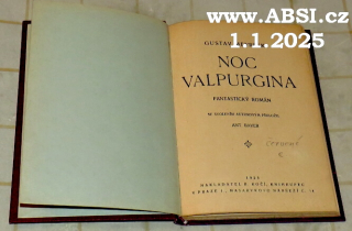 NOC VALPURGINA - FANTASTICKÝ ROMÁN