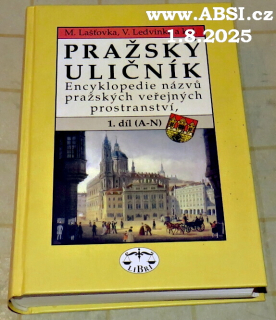 PRAŽSKÝ ULIČNÍK - ENCYKLOPEDIE NÁZVŮ PRAŽSKÝCH VEŘEJNÝCH PROSTRANSTVÍ A-N díl 1