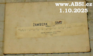VOJENSKÁ MAPA - ŽAMBERK  1:75 000
