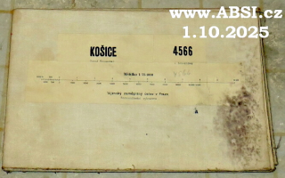 VOJENSKÁ MAPA - KOŠICE  1:75 000