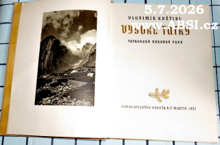 VYSOKÉ TATRY - TATRANSKÝ NÁROSNÝ PARK