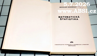 MATEMATICKÁ ŠTATISTIKA