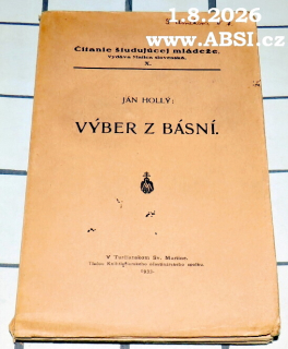 JÁN HOLÝ - VÝBER Z BÁSNÍ