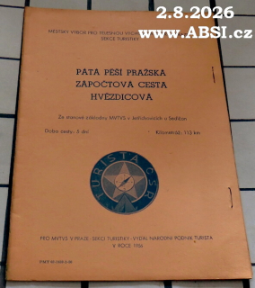 PÁTÁ PRAŽSKÁ PĚŠÍ ZÁPOČTOVÁ CESTA HVĚZDICOVÁ