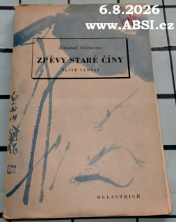 ZPĚVY STARÉ ČÍNY