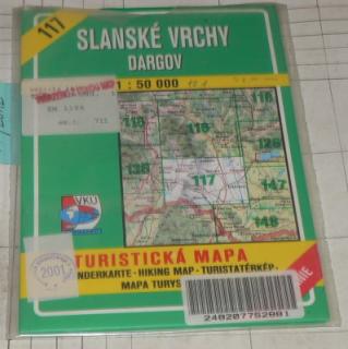 SLANSKÉ VRCHY - DARGOV 1 : 50 000 