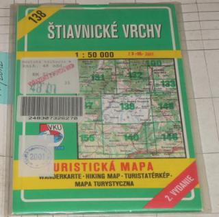 ŠTIAVNICKÉ VRCHY 1 : 50 000 